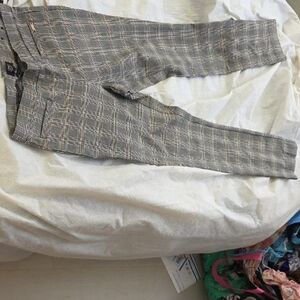 Jones New York Men's Gray Checkered Pants